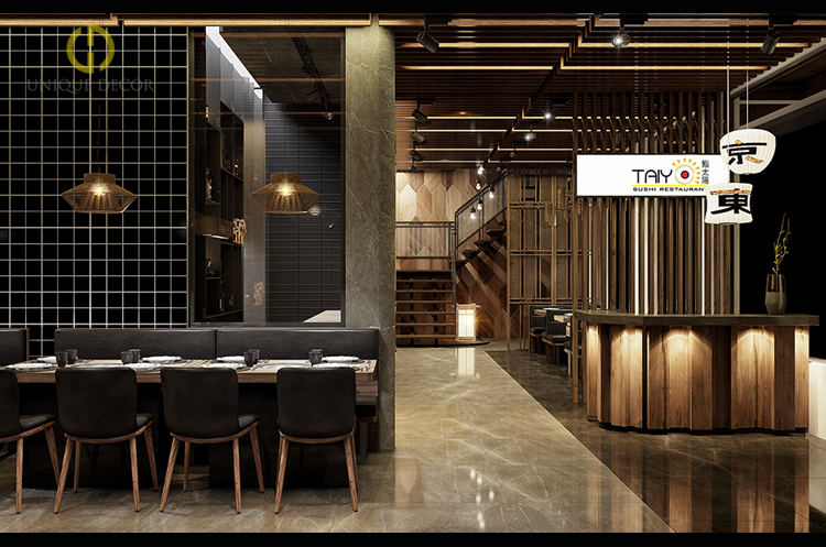 Thiết Kế Nội Thất Nhà Hàng Taiyo Bình Dương